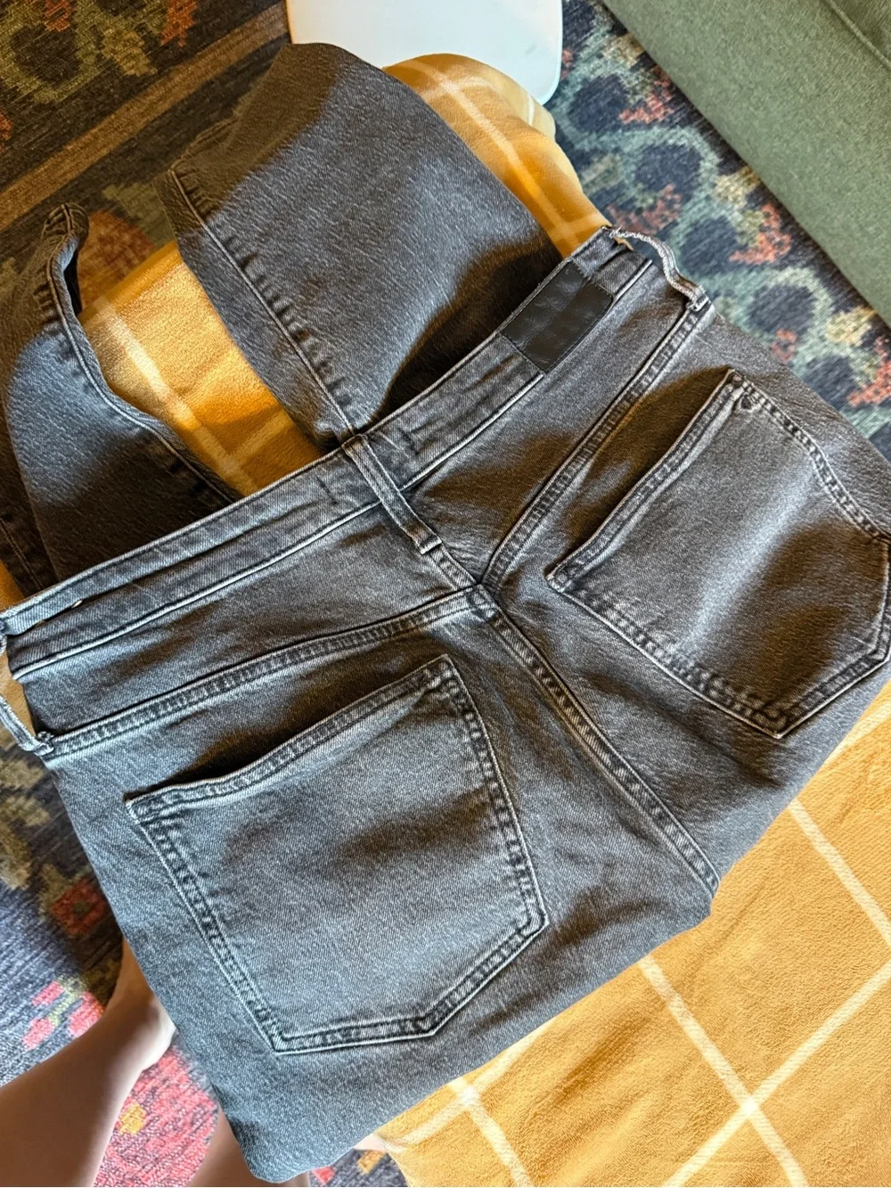 Madewell Black Curvy Perfect Vintage Straight-Leg Jeans